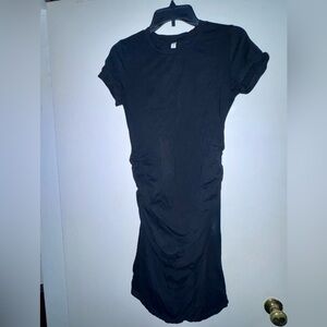 Everyday Black Midi T-Shirt Dress
